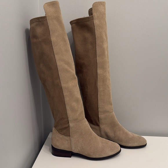 Lucky Brand Calypso Tall Suede Tan Boots, 8 - Picture 4 of 16